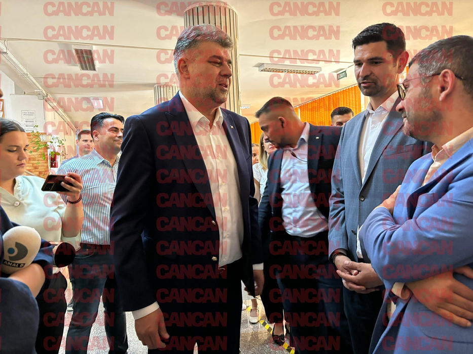 Marcel Ciolacu a însoțit-o pe Gabriela Firea la secția de votare / sursă foto: CANCAN.RO