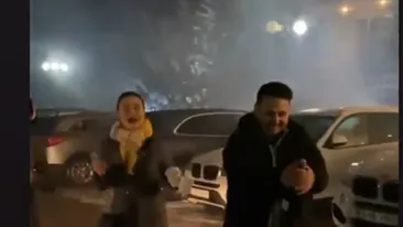 Au apus vremurile bune! Anna Lesko a petrecut Revelionul în mașină, în fața unui hotel din Sinaia