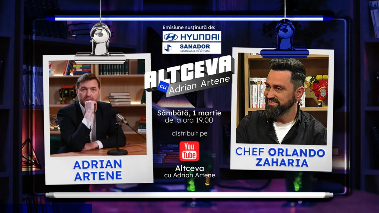 Chef Orlando Zaharia de la „Chefi la cuțite”, secrete și povești spuse la „Altceva cu Adrian Artene”