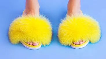 Pufoşenii sau odioşenii? Şlapii cu blană, noua isterie a vedetelor