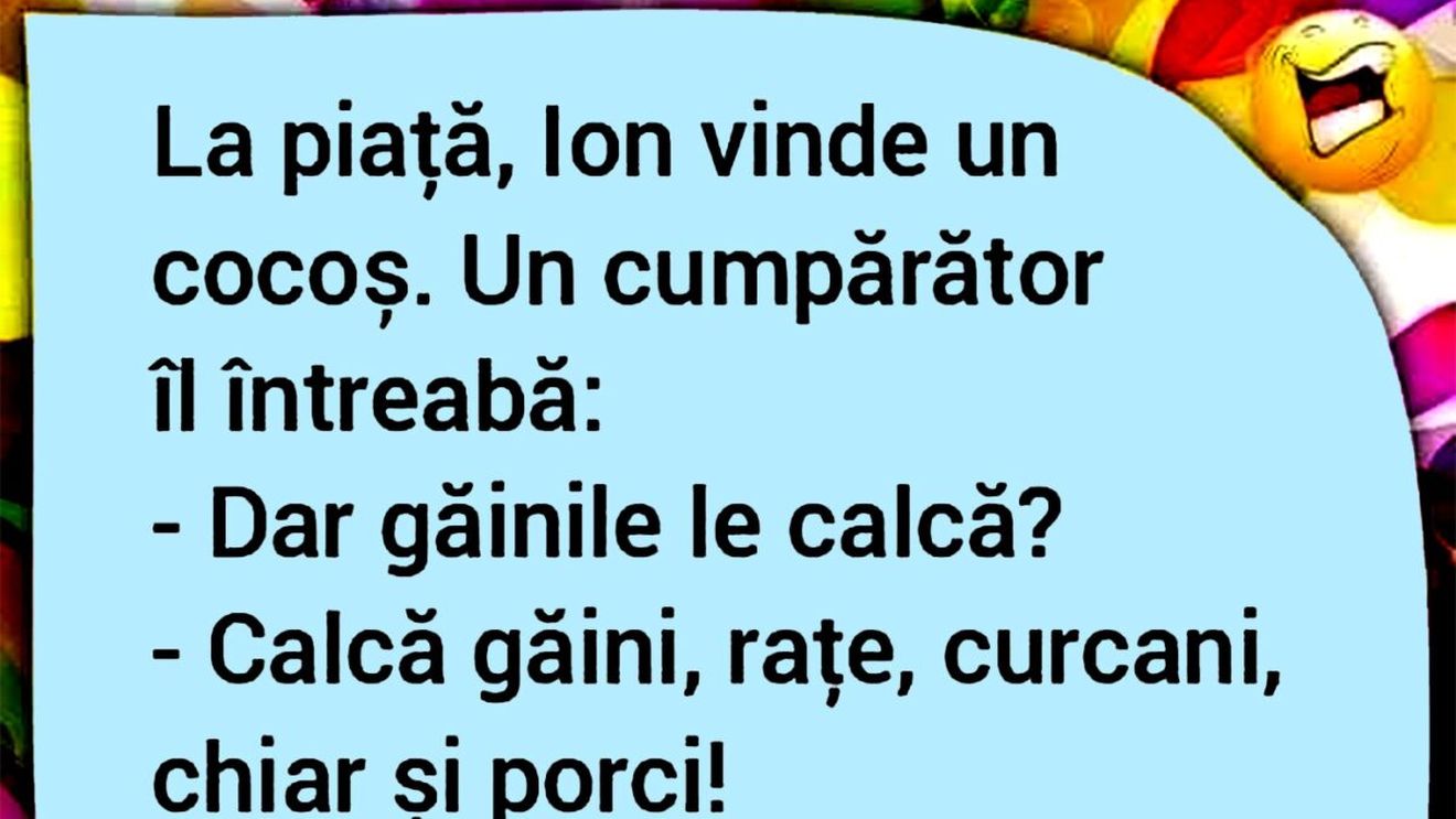 BANCUL ZILEI | La piață, Ion vinde un cocoș