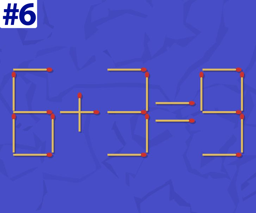 Test de inteligență cu 10 întrebări | Prima: Mutați un singur chibrit ca să transformați 8+3=3 într-o egalitate adevărată!