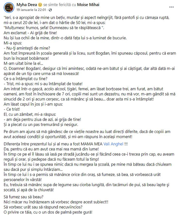 Povestea tulburătoare a unui cerșetor din București: “Am lăsat borțoase 3 femei, am fost în închisoare de 7 ori”. Reacția lui când s-a întâlnit cu o fostă colegă de școală