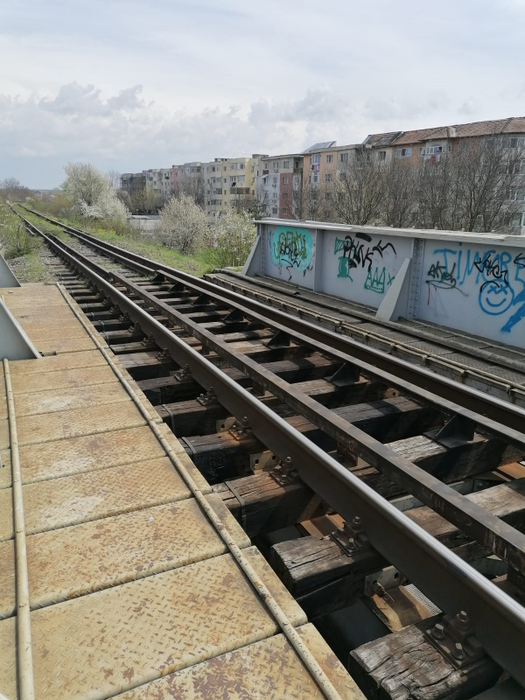 Pasarela unde tânărul a acceptat "provocarea"