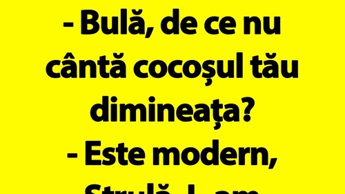BANC | Cocoșul modern al lui Bulă