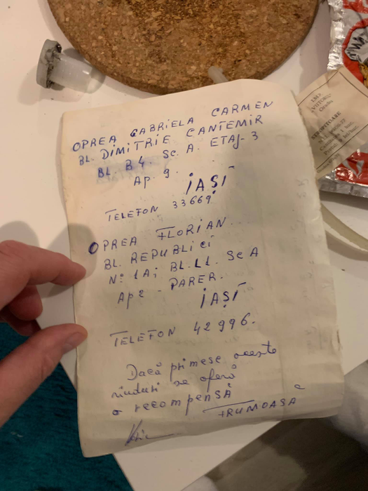 Ce scria pe verso în scrisoare