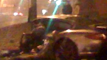 Accident la 300 km la ora! Uite ce a ramas din masina!