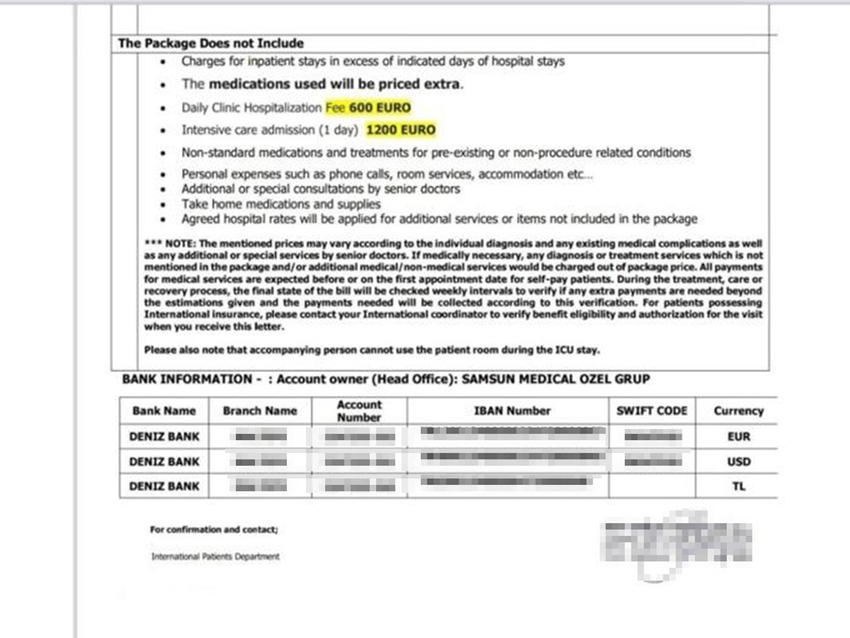 Tiktokerii ne-au trimis documentele de la clinica din Turcia