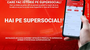 Cu SUPERSOCIAL de la Superbet pariezi și socializezi! Inspiră-te de la alții sau inspiră-i pe alții, folosind o singură aplicație de mobil!