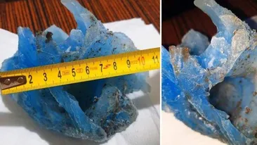 Fenomen unic în România! În orașul Târgu Frumos a plouat cu gheață albastră de 1 kilogram VIDEO