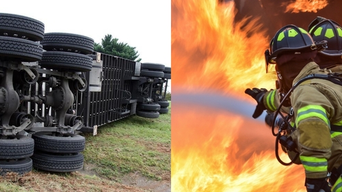 Tragedie în Italia. Un șofer român de TIR a murit carbonizat în cabină, după ce camionul s-a răsturnat