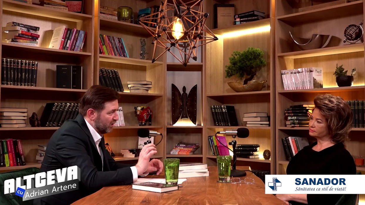 Liana Voiculescu este invitata săptămânii în podcastul "ALTCEVA cu Adrian Artene", difuzat pe canalul de YouTube dedicat (Foto: captură video)