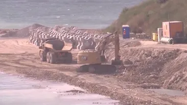 Eforie Sud va deveni a doua Mamaia în doi ani! Au început lucrările de extindere a plajei
