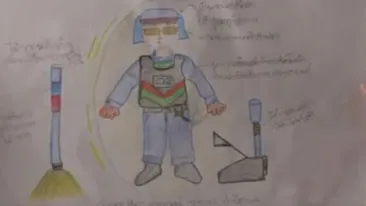 Profesoara i-a spus să deseneze un erou, iar copilul a desenat un gunoier! Motivul emoţionant pentru care a făcut asta 