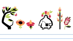 Astazi este echinoctiu de primavara! Google a creat un logo special pentru a marca inceputul primaverii astronomice