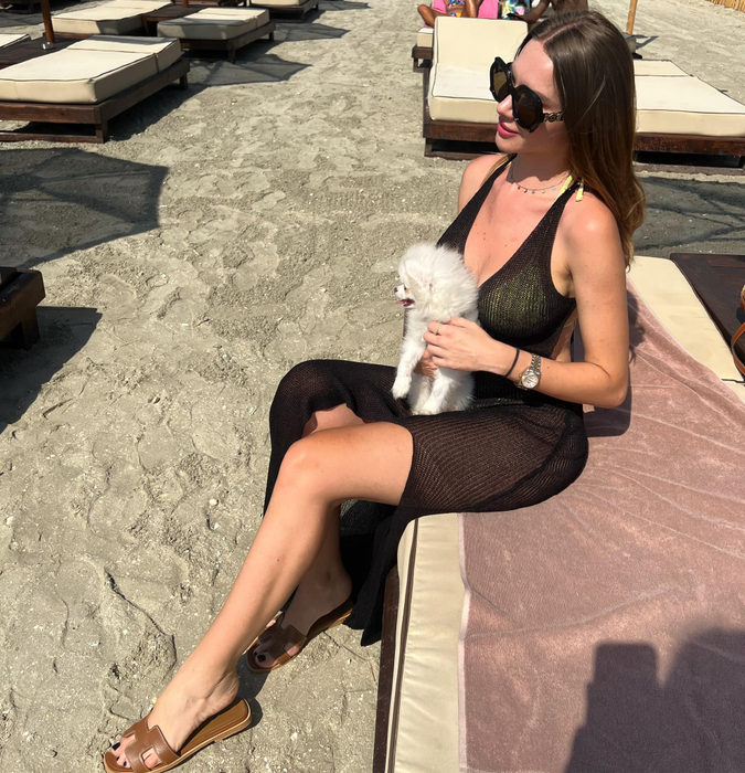 Otilia Bilionera, ”spectacol” într-un costum de baie minuscul. Cu cine s-a distrat blondina pe plajă, la Mamaia