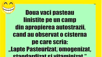 BANCUL ZILEI | Vacile și laptele pasteurizat