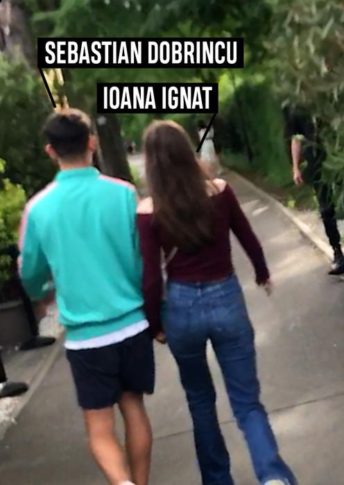 Sebastian și Ioana, plimbare romantică în parc