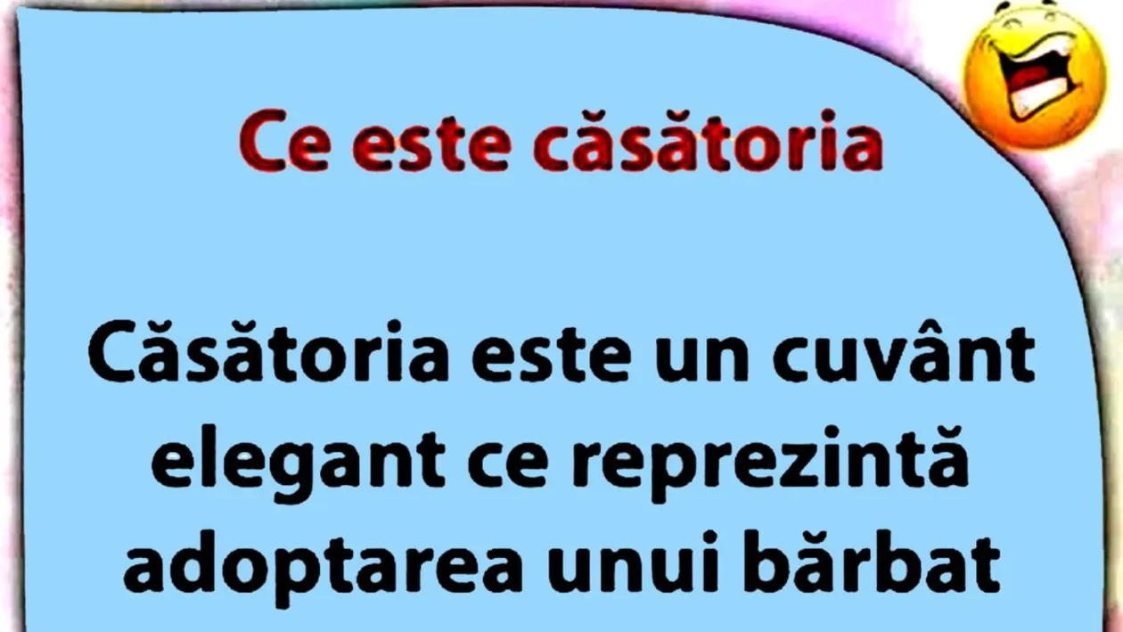 Bancul începutului de octombrie | Definiția căsătoriei
