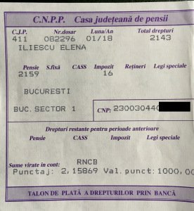 Ce pensie încasează Nina Iliescu, soția fostului șef al statului. Și-a făcut public talonul