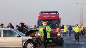 Coloană de maşini pe A2, sensul spre litoral, din cauza unui accident rutier!