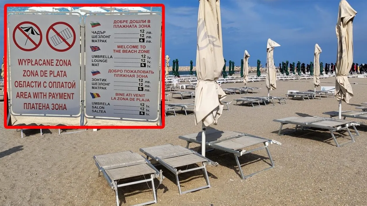Credeai că în Mamaia este scump? Cât costă să închiriezi un șezlong în Bulgaria, la Nisipurile de Aur