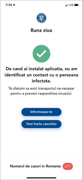 Aplicația “Prevenție Covid-19”