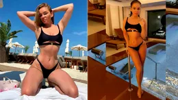 Maria Constantin, fără inhibiții la plajă! A arătat mai mult decât era cazul. Costumul de baie minuscul a alunecat pe formele apetisante