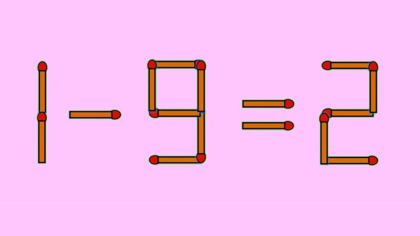 Test IQ exclusiv pentru genii | Corectați 1 – 9 = 2, mutând un singur chibrit