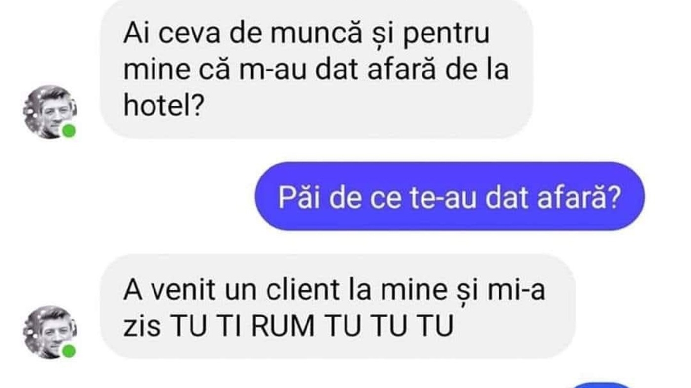 BANCUL ZILEI | "Ai ceva de muncă pentru mine?"