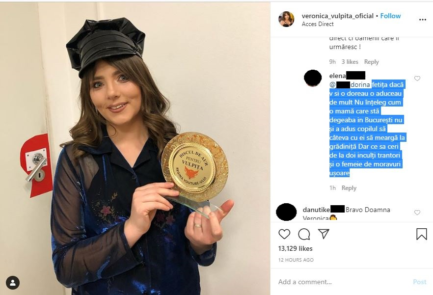 Vulpiţa de la Acces Direct a primit premiul la care nu se aştepta niciodată! Internetul a luat-o razna: “Felicitări”