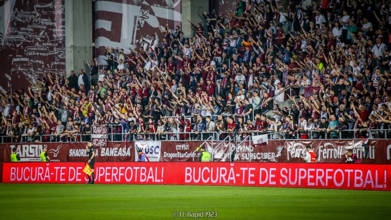 Cristi Săpunaru a plâns pe stadion. Rapid a împlinit 100 de ani, toate momentele importante de la sărbătoare