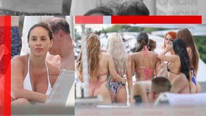 Fosta ispită de la "Insula Iubirii" i-a lăsat fără aer! "Cod roșu" de "bunăciuni" la piscină. Sexy-vedetele și-au arătat formele, dar...