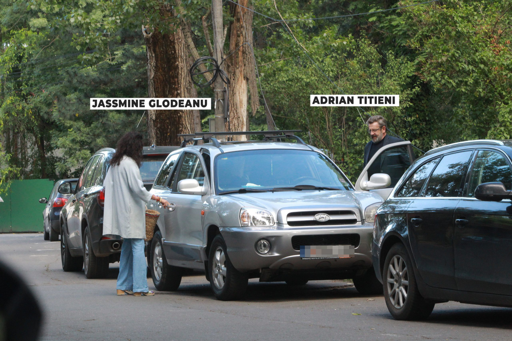 După ce au dat ”o tură” prin parc, Adrian și Jassmine au ajuns la mașina actorului