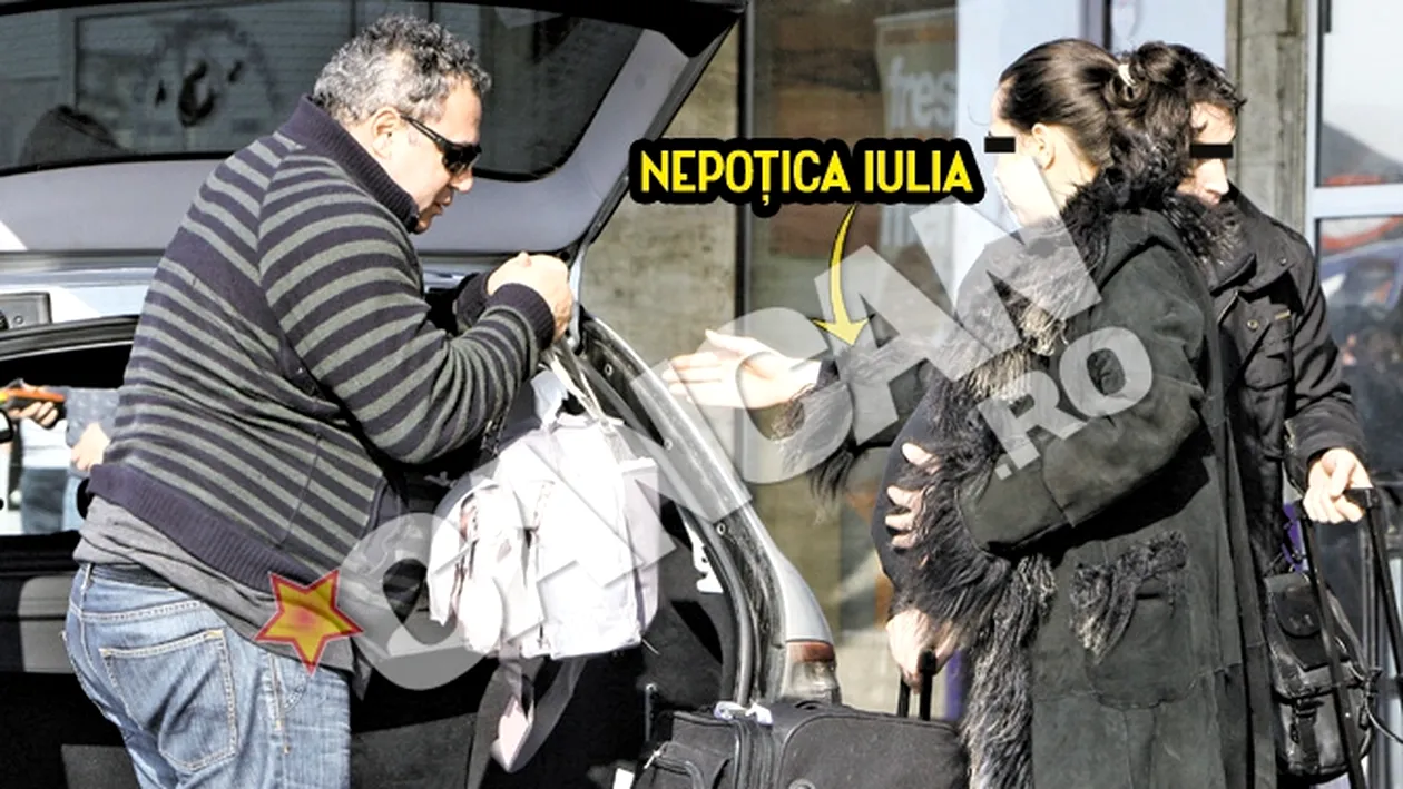 Bunicutul Adrian Iovan a petrecut o saptamana cu nepotica lui de doua luni. I-a organizat botez secret in Romania