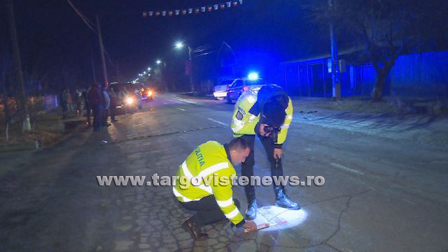 Accident teribil! O femeie a fost spuberată de o mașină în Dâmbovița. Reacția șoferului