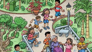 TEST IQ | Găsiți cartea ascunsă în această imagine din parc. Geniile reușesc în 13 secunde