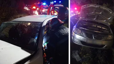 O fetiță de 6 ani și 4 adulți, răniți grav în urma unui accident produs în Ialomița. Unele dintre victime au rămas captive în urma impactului