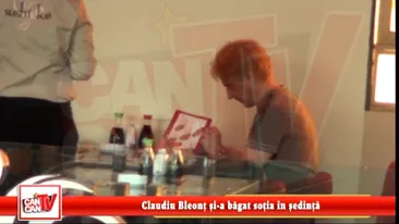 Claudiu Bleont si-a bagat sotia in sedinta