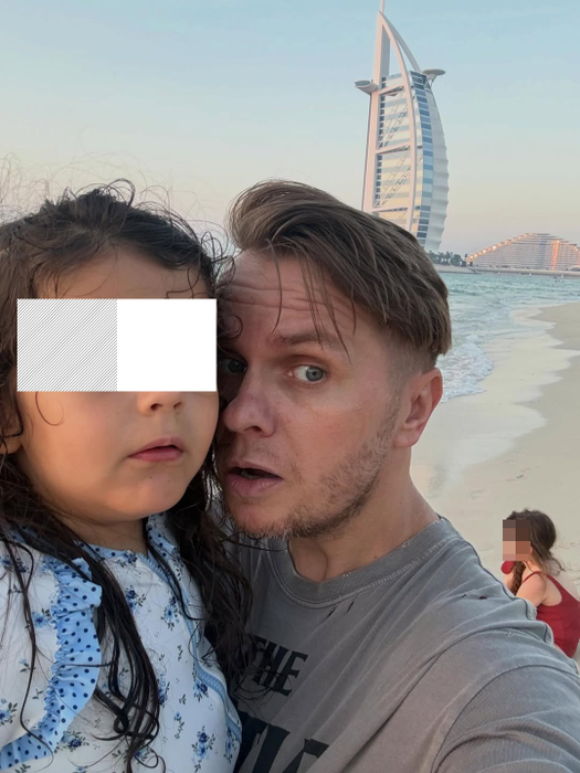 Codin Maticiuc și fiicele sale în Dubai, Foto Social Media