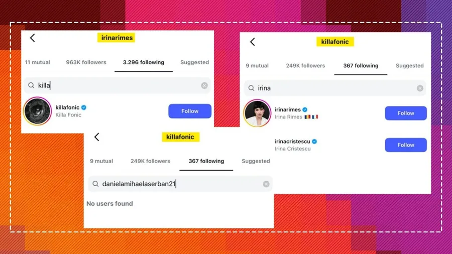 Killa Fonic și Irina Rimes se urmăresc pe Instagram