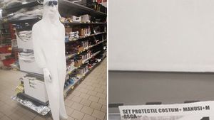 Un supermarket din România a scos la vânzare costume complete de protecție împotriva coronavirusului. De necrezut câți lei costă