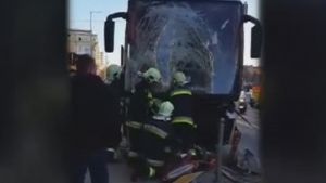 Un autocar plin cu români a fost implicat într-un accident