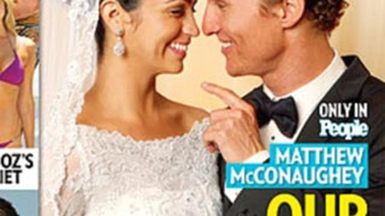 Prima poza cu Matthew McConaughey si proaspata lui sotie, Camila