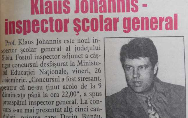 Klaus Iohannis, tânăr