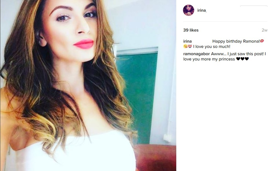 Irina Columbeanu şi-a deschis cont pe Instagram, unde vorbeşte cu Monica şi Ramona Gabor