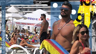 Vestitul concurent de la “Puterea Dragostei” și-a flexat mușchii pe plajă în fața unei blonde și…