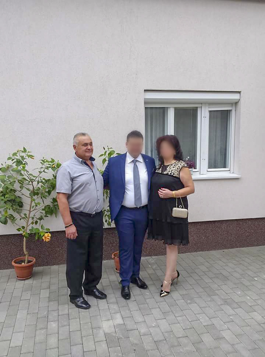 Ioan Cucu Pelea și familia sa