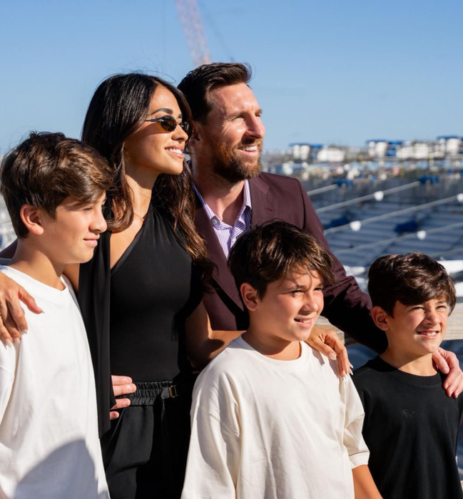 Leo Messi cu familia, sursa-captură social media Leo Messi