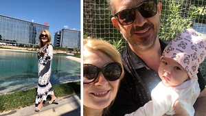 POZE EXCLUSIVE. Alessandra Stoicescu, vacanță de lux în Dubai împreună cu fiica și soțul său